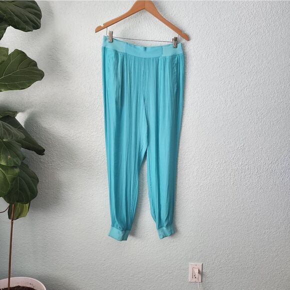 RAMY BROOK NEW YORK Coastal summer breeze blue jogger pants - Picture 1 of 13